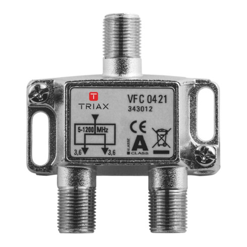 Triax Verteiler 2f. 3,7dB VFC 0421 1,2 GHz