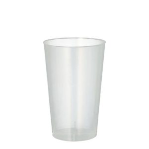 Trinkbecher Papstar, Mehrweg, 0,3 l, Ø 78 x H 118 mm, mit Füllstrich, unzerbrechlich, spülmaschinengeeignet, recycelbar, PP, transluzent, 25 Stück Trinkbecher Papstar, Mehrweg, 0,3 l, Ø 78 x H 118 mm, mit Füllstrich, unzerbrechlich, spülmaschinengeeignet, recycelbar, PP, transluzent, 25 Stück