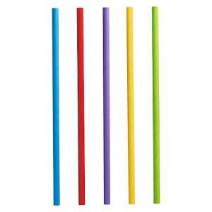 Trinkhalme Papstar, für Shakes, Einweg, L 250 x Ø 8 mm, aus FSC®-zertifiziertem Papier, farbsortiert, 100 Stück Trinkhalme Papstar, für Shakes, Einweg, L 250 x Ø 8 mm, aus FSC®-zertifiziertem Papier, farbsortiert, 100 Stück