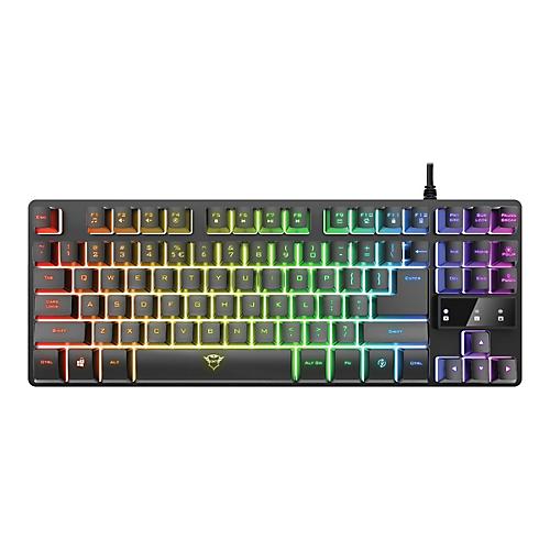 Trust GXT 833 Thado - Tastatur - hintergrundbeleuchtet - USB - Deutsch - Schwarz
