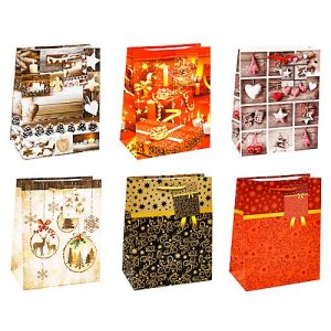 TSI Geschenktüten Weihnachten Serie 9, Polypropylen, B 180 x T 100 x H 230 mm, 12er-Set, 6 Motive sortiert TSI Geschenktüten Weihnachten Serie 9, Polypropylen, B 180 x T 100 x H 230 mm, 12er-Set, 6 Motive sortiert