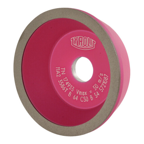TYROLIT CBN Kombi-Schleiftopf für Deckel S0 / S0E DxTxH (mm), 75x26x20, Typ: B17