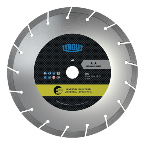 TYROLIT Diamant-Trennscheibe STANDARD** Universal, Scheiben-Ø: 125mm