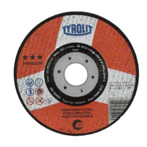 TYROLIT Trennscheibe PREMIUM***, Scheiben-Ø: 125 mm, 563300 125 TYROLIT Trennscheibe PREMIUM***, Scheiben-Ø: 125 mm, 563300 125