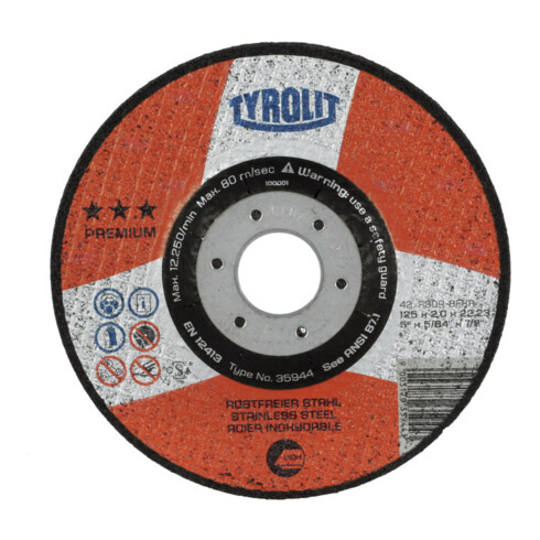 TYROLIT Trennscheibe PREMIUM***, Scheiben-Ø: 125 mm, 563300 125