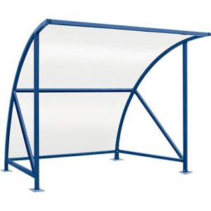 Überdachungssystem Modell Bamberg, transparent, B 2040 mm, enzianblau RAL 5010 Überdachungssystem Modell Bamberg, transparent, B 2040 mm, enzianblau RAL 5010