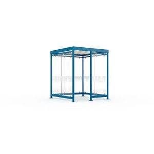 Überdachungssystem WSM Köln K2 b/c, B 2165 x T 2165 x H 2510 mm, fertig montiert, enzianblau RAL 5010 Überdachungssystem WSM Köln K2 b/c, B 2165 x T 2165 x H 2510 mm, fertig montiert, enzianblau RAL 5010