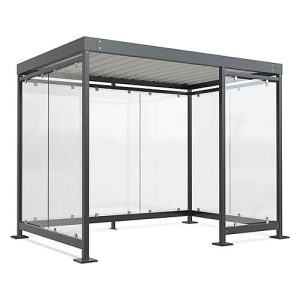 Überdachungssystem WSM Köln K3 c/b, B 3180 x T 2165 x H 2510 mm, Bausatz, anthrazitgrau RAL 7016 Überdachungssystem WSM Köln K3 c/b, B 3180 x T 2165 x H 2510 mm, Bausatz, anthrazitgrau RAL 7016