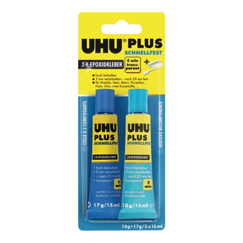 UHU 2Komponentenkleber 35g Plus schnellfest
