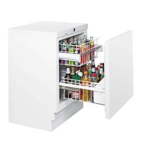 Unterbau-Flaschenkühlschrank KM 141 FL2, für Flaschen bis 0,5 l, B 600 x T 600 x H 820-880 mm Unterbau-Flaschenkühlschrank KM 141 FL2, für Flaschen bis 0,5 l, B 600 x T 600 x H 820-880 mm