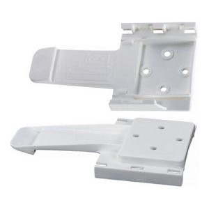 Unterlegkeil-Halterung Set Hartplastik L285xB120xH20mm G.0,09kg weiß 2 St./Set Unterlegkeil-Halterung Set Hartplastik L285xB120xH20mm G.0,09kg weiß 2 St./Set