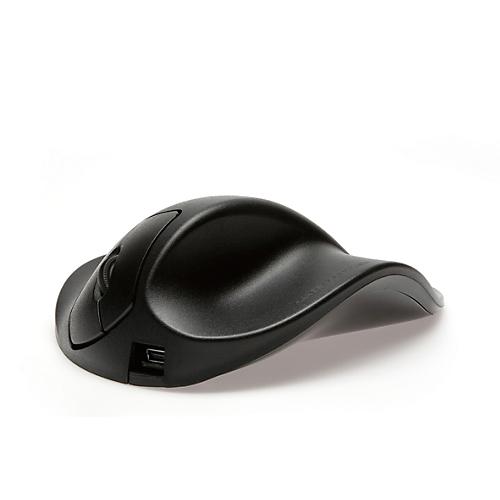 USB Maus BakkerElkhuizen HandShoeMouse Wireless, 1500 dpi, 2 Tasten + Scrollrad, USB 2.0, für Rechtshänder, Größe L