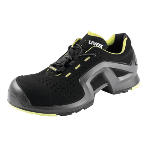 Uvex Halbschuh schwarz/gelb uvex 1, S1P, EU-Schuhgröße: 42