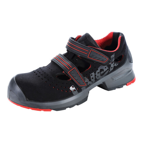 Uvex Sandale schwarz/rot uvex 1 x-tended support, S1P, EU-Schuhgröße: 43