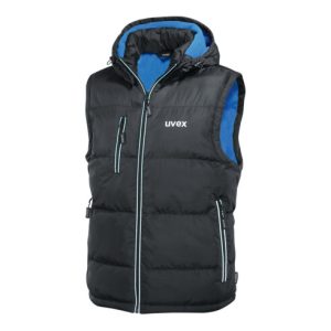 Uvex Thermo Steppweste, schwarz / blau, Unisex-Größe: L Uvex Thermo Steppweste, schwarz / blau, Unisex-Größe: L