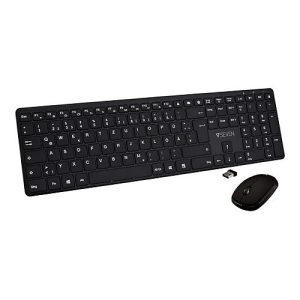 V7 – Tastatur-und-Maus-Set – Slim – kabellos – Bluetooth, 2.4 GHz – QWERTZ V7 – Tastatur-und-Maus-Set – Slim – kabellos – Bluetooth, 2.4 GHz – QWERTZ