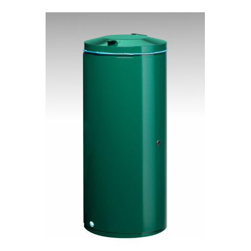 VAR Abfallsammler 120 ltr. mit Einflügeltür mit Doppelbart-Schloss, moosgrün (RAL 6005)
