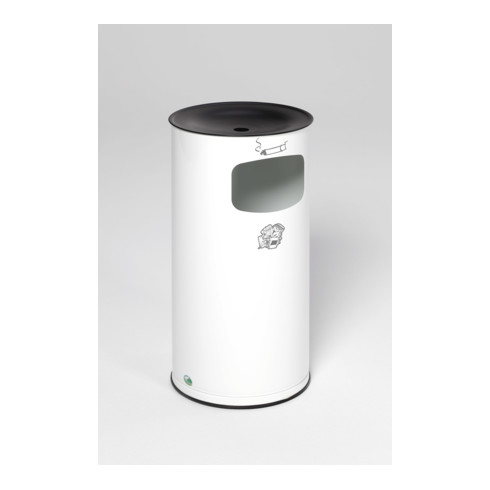 VAR Abfallsammler/Ascher H 71 K weiß 44 l