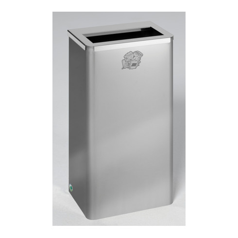 VAR Papierkorb B 31 Edelstahl 60 l - 70 l