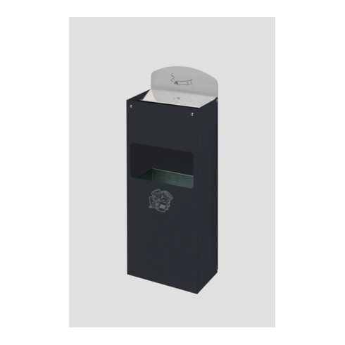 VAR Wandascher WH 51 mit Schild anthrazit 0,8 l/4 l