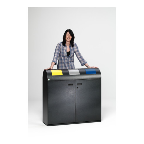 VAR Wertstoffsammelstation WS 100R antik-silber 240 l