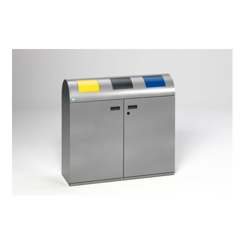 VAR Wertstoffsammelstation WS 100R silber 240 l