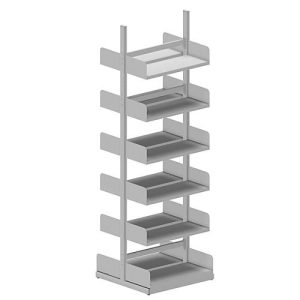 Variabo Freiarmregal, Grundfeld, doppelseitig, 300 mm Fachtiefe, 750 x 2500 mm Variabo Freiarmregal, Grundfeld, doppelseitig, 300 mm Fachtiefe, 750 x 2500 mm