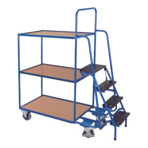 VARIOfit Kommissionierwagen mit 3 Ladeflächen hoch VARIOfit Kommissionierwagen mit 3 Ladeflächen hoch