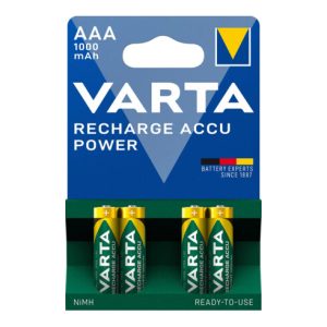 Varta Cons.Varta Recharge Accu Power AAA 1,2V/1000mAh/NiMH 5703 Bli.4 Varta Cons.Varta Recharge Accu Power AAA 1,2V/1000mAh/NiMH 5703 Bli.4