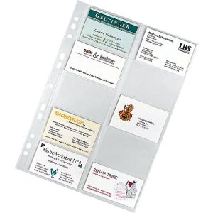 VELOFLEX Visitenkartenhülle, DIN A4, transparent, 10 Stück VELOFLEX Visitenkartenhülle, DIN A4, transparent, 10 Stück