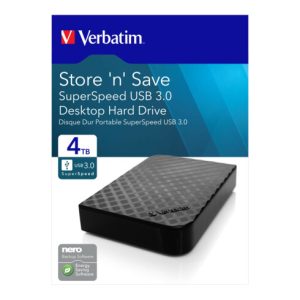 Verbatim Festplatte 4TB USB3.0 Extern,8,89cm(3,5Z) 47685 Verbatim Festplatte 4TB USB3.0 Extern,8,89cm(3,5Z) 47685