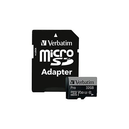 Verbatim PRO - Flash-Speicherkarte - 32 GB - microSDHC UHS-I