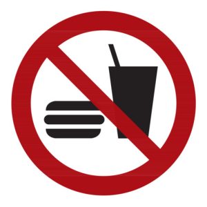 Verbotszeichen Essen und Trinken verboten, Typ: 02200 Verbotszeichen Essen und Trinken verboten, Typ: 02200