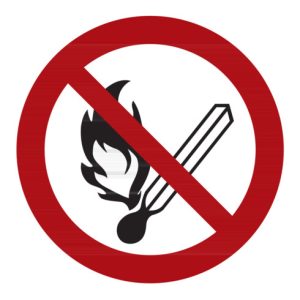Verbotszeichen Feuer, offenes Licht und Rauchen verboten, Typ: 04200 Verbotszeichen Feuer, offenes Licht und Rauchen verboten, Typ: 04200