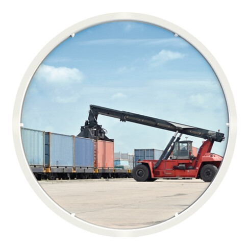 Verkehrsspiegel D.800mm Kunststoff,weiß 22m DANCOP