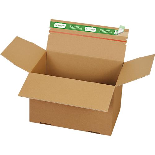 Versandkartons Grünmarie®, 300 x 200 x 200 mm, palettenoptimiert, Automatikboden, bis 20 kg, 100 % recycelbar, FSC®-Wellpappe, braun, 25 Stück