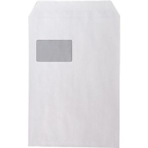 Versandtasche, C4, mit Fenster, 250 Stück, weiß Versandtasche, C4, mit Fenster, 250 Stück, weiß