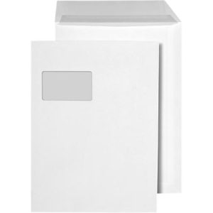 Versandtaschen, C4, mit Fenster, weiß, 250 St. Versandtaschen, C4, mit Fenster, weiß, 250 St.
