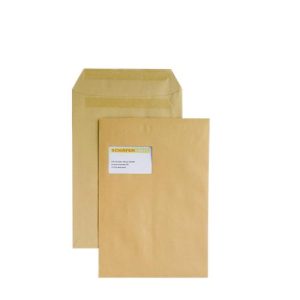 Versandtaschen Eurokuvert, C4, mit Fenster, selbstklebend, 250 Stück, Papier, braun Versandtaschen Eurokuvert, C4, mit Fenster, selbstklebend, 250 Stück, Papier, braun