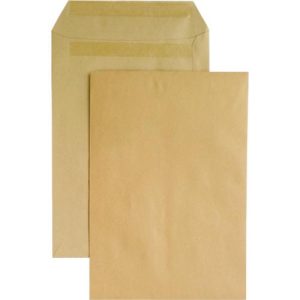 Versandtaschen Eurokuvert, C4, ohne Fenster, selbstklebend, 250 Stück, Papier, braun Versandtaschen Eurokuvert, C4, ohne Fenster, selbstklebend, 250 Stück, Papier, braun