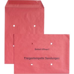 Versandtaschen Freistempler, rot, 250 Stück Versandtaschen Freistempler, rot, 250 Stück