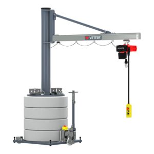 Vetter Mobiler Säulenschwenkkran MOBILUS MOB12-US3,2-3,9 Elektrokettenzug 320kg, 3,9m Vetter Mobiler Säulenschwenkkran MOBILUS MOB12-US3,2-3,9 Elektrokettenzug 320kg, 3,9m