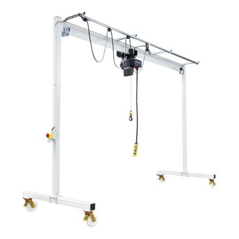 Vetter Portalkran Profi A + Elektrokettenzug mit Elektrofahrwerk 2000kg, 3,0m