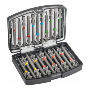 VIGOR Bit Box V6068 Sechskant massiv 6,3 (1/4 Zoll) 0,8 x 4 – 1 x 5 4 – 6 PH1 – PH3 PZ1 – PZ3 T10 – T40