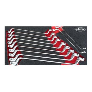 VIGOR Doppel-Ringschlüssel Satz V6722 Außen-Doppel-Sechskant Profil 6 x 7 – 25 x 28 mm 11 teilig VIGOR Doppel-Ringschlüssel Satz V6722 Außen-Doppel-Sechskant Profil 6 x 7 – 25 x 28 mm 11 teilig