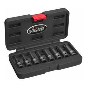 VIGOR Kraft-Schlagschrauber-Einsatz-Sortiment für Innen TORX® Schrauben V7017
