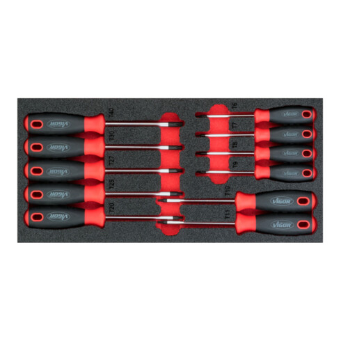 VIGOR Torx-Schraubendreher-Satz V4991 Anzahl Werkzeuge: 11