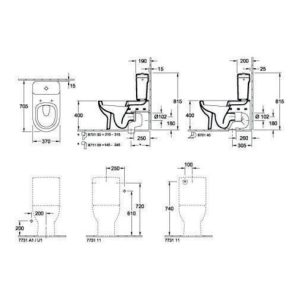 Villeroy & Boch Vario-Abflussbogen für Abgang senkrecht Breite 100 mm Villeroy & Boch Vario-Abflussbogen für Abgang senkrecht Breite 100 mm