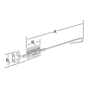 Vormann Bolzen-Stangenriegel STA blau verz.L.400mm B.100mm Bolzen-D. 16mm Vormann Bolzen-Stangenriegel STA blau verz.L.400mm B.100mm Bolzen-D. 16mm