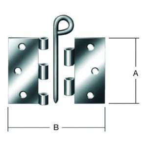 Vormann Scharnier H.75mm B.45mm S.1,9mm STA blau verz.ktg. Vormann Scharnier H.75mm B.45mm S.1,9mm STA blau verz.ktg.